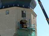 06.06.17 - Die mittlere Glocke hngt am Haken.