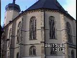 Die fertige Fassade an der Südostseite...