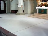 Der Fußboden wurde vor dem Verlegen des Linoleums mit einer Ausgleichsmasse versehen (25.10.08).