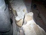 Unter werden originale Doppelwendeltreppen wieder eingebaut (09.08.08).